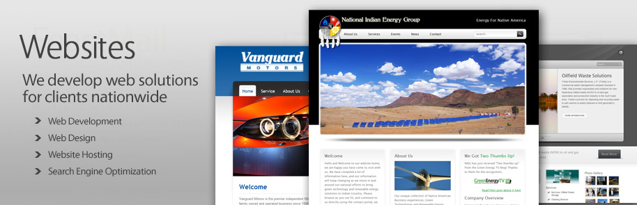 Websites - We develop web solutions for clients nationwide